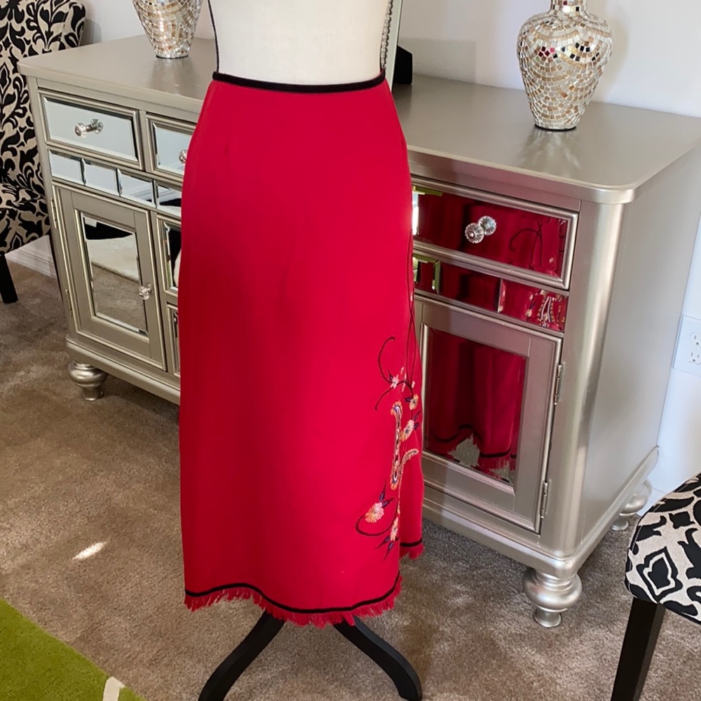 Embroidered Maxi Skirt Free Shipping